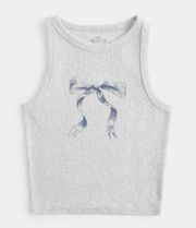 Gray Bow Tank Top