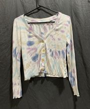 Tie Dye Long sleeve Crop Top