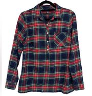 Lands’ End Popover Flannel Shirt - Size 6