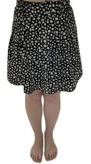 The Limited Black and White Abstract Belted Skirt Women’s Size XS