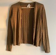 Kate hill petite small brown cardigan