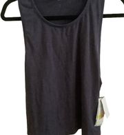 Zella basic tank top sleeveless grey stone crew neck active yoga tank top medium