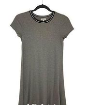 love, FiRE Grey Ribbed T-shirt Dress Size XS
