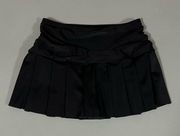 Black Ruched Pleated Swim-Skirt Bathing Suit Beach Bikini Swimsuit Swimwear Bottoms Size S 🖤