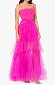 Ruffle Tulle Gown