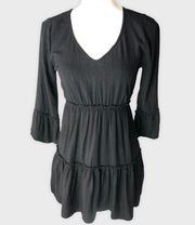 Sky & Sparrow Black Frilly Dress