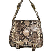 Cynthia Rowley Faux Snakeskin Leather Hobo Bag