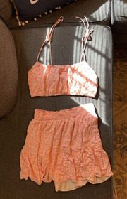 Pink Lily Two piece skirt set