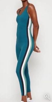 Fourlaps 4 Laps Elevate Yoga Teal Blue One Piece Cat Suit Activewear RARE