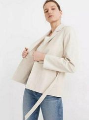 Madewell Cotton-Linen Beige Summer Blazer Jacket S