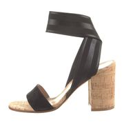 Gianvito Rossi Cork Ankle Wrap Heels