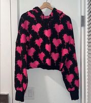 UGG Australia Hoodie black with pink hearts