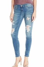 Joe's Jeans The Vixen Sassy Skinny Ankle Jeans Distressed in Perla Size 31