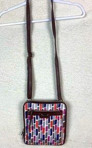 Relic Multicolor Pattern‎ Vegan Leather Crossbody Wallet Purse Rectangle