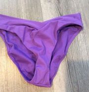 New NWT Bar III Large L Purple Bikini Bottom swim wear