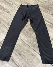 DYI Black Shiny Leggings Size Large