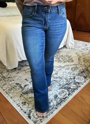 Mid-Rise Kicker Bootcut Jeans