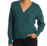Abound V-neck Flecked Pullover Sweater Teal