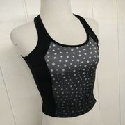 Champion  -Sz Small - Poly Spandex Athletic Racerback Tank Top Built-In Bra Black