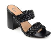 Melissa black block heel sandal by