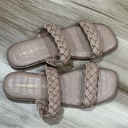 NEW Sincerely Jules Vicki Tan Braided Sandals Women’s 8.5