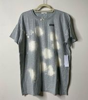 Kendall + Kylie Grey Pebble Sand Beach Jersey Tee XL NEW