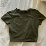 Dark green crop top