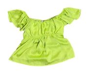 Rue 21 Off-The-Shoulder Lime Green Top