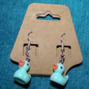 Sky Blue  Retro Y2K Scene Fashion Handmade Dangly Earrings