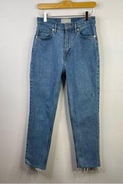 Everlane Original Cheeky Jean Jeans Cropped High Waist stretch womens 26 ankle