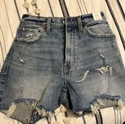 Abercrombie and fitch high rise mom shorts size 00