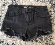 Black Jean Shorts 
