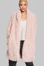 Dusty Rose Teddy Coat