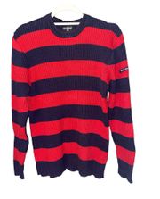 Jeans Co Ralph Lauren sweater long sleeve stripes black label size large