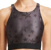 NWT Terez High Neck Star Print Ombré Sports Bra Size S