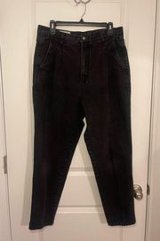 ❤️‍🔥Women’s Vintage  Mom Jeans with Pleats Black Size 14 Petite