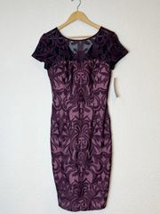 JS Collections Embroidered Cocktail Dress