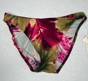 Sunsets Separates  Berry Multi-Color Low Rise Bikini Bottom Size XS NWT