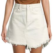 Free People Brea White Denim Skirt NWT