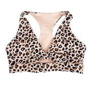 Ryderwear Strong Feminine Leopard Cheetah Sports Bra Sz S