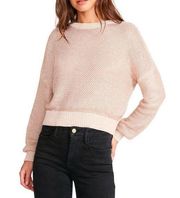 by Steve Madden Heat is On Sweatercream Champagne cropped sweater M