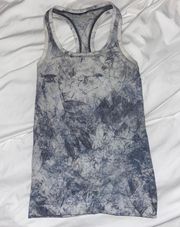 Lululemon Swiftly Tech Tank Grey Tie Dye Marble