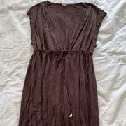 Brown size L bathing suit cover / slip dress