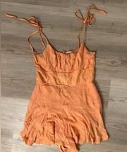 orange morning mist romper