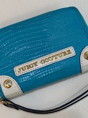 Turquoise Alligator Wallet Wristlet