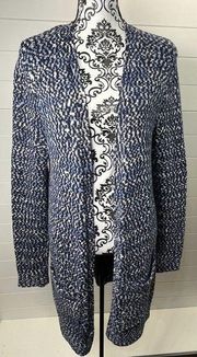 Natural Reflections Cardigan Sweater Womens Sz Large Cabin Core Cotton Blend
