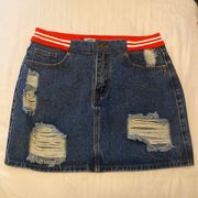 DNA couture denim skirt size M