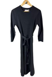Eliza J Fit & Flare Sweater Black Dress Size Large