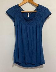 Relativity Navy Blue Blouse Size Small