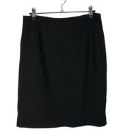 Vintage Etcetera Black Wool Straight Pencil Skirt 4